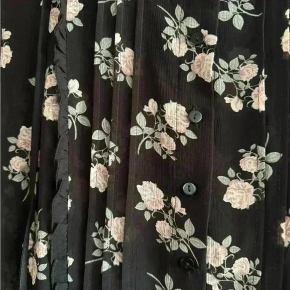 Chiffon Floral short flowy dress with frills - Picture 7 of 11